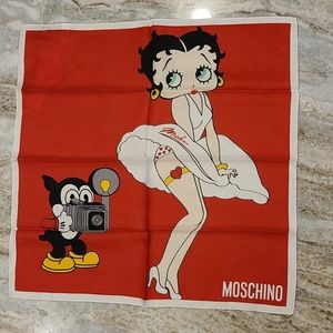 Moschino 100% Silk Scarf - Betty Boop - Rare